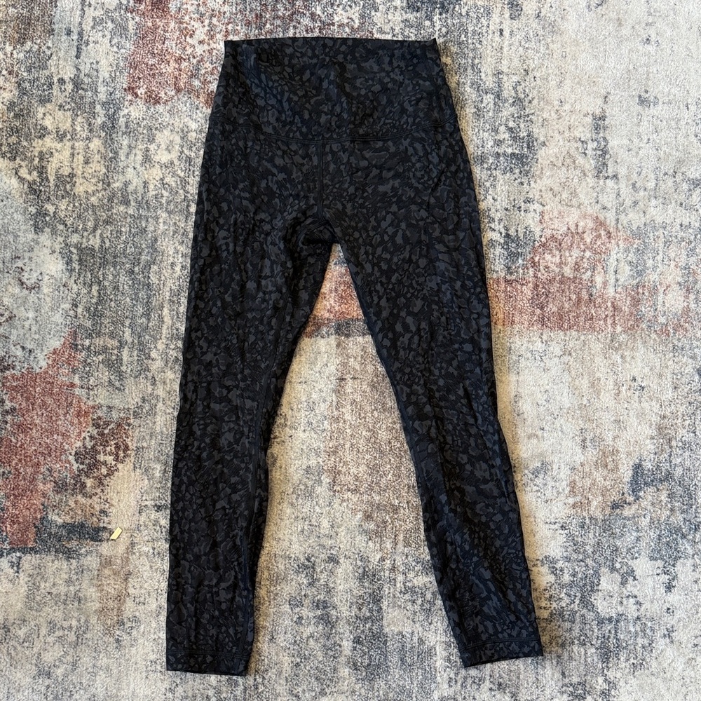 Lululemon Black Leopard Print Leggings